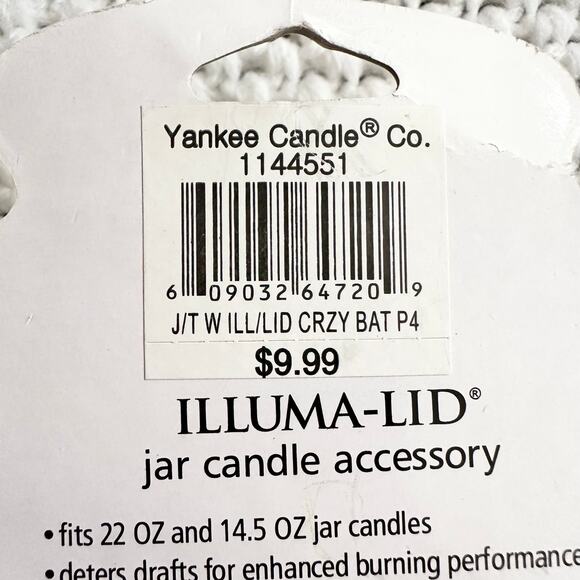 Yankee Candle 2007 Illuma-Lid NWT Crazy Bat Halloween Jar Candle Accessory - Picture 5 of 6